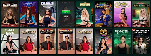 Visejezicne stolne igre uzivo – odaberite svoj jezik i zaigrajte! Live stolne igre na razlicitim jezicima – njemacki blackjack, hindi rulet, grcki rulet, brazilski rulet
