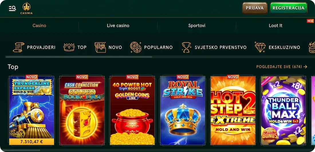 casinia casino igre