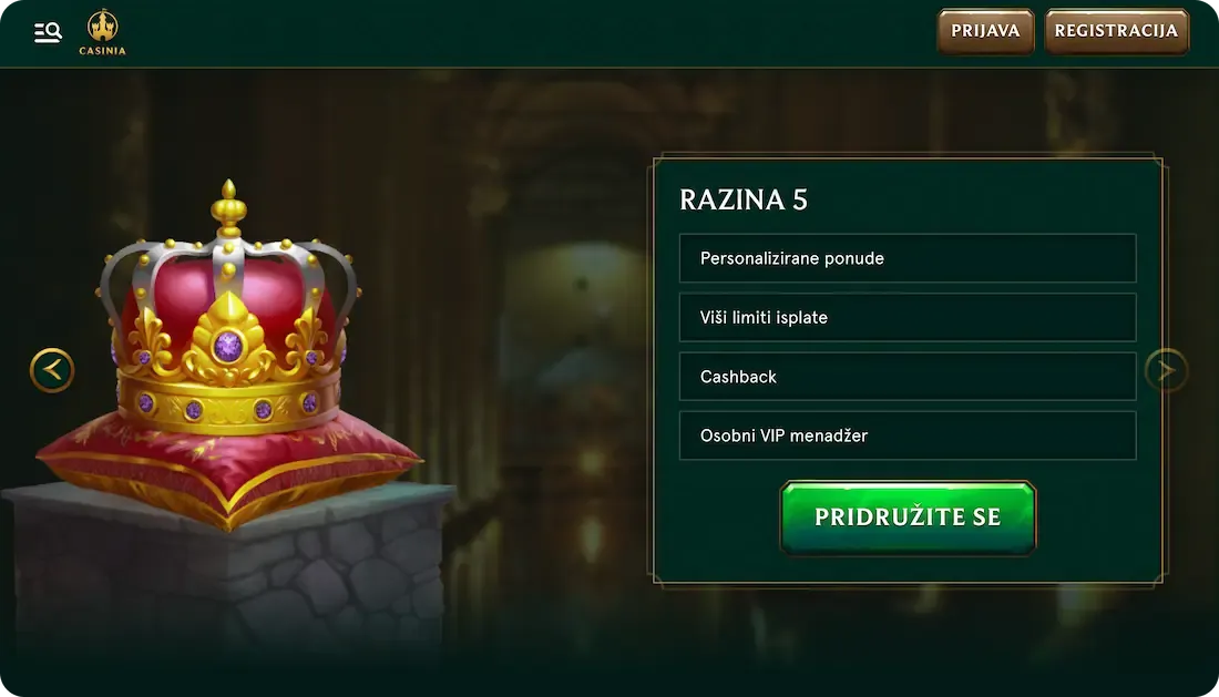 casinia casino vip